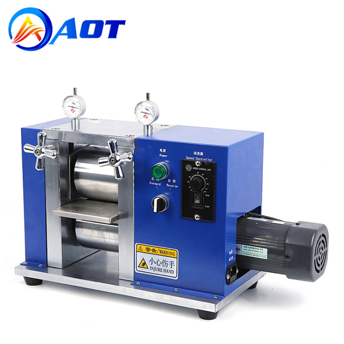 Electric Battery Electrode Sheets Calendering Machine Lab Roller Press