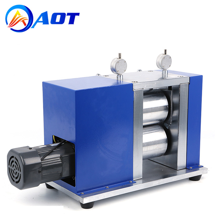 Electric Battery Electrode Sheets Calendering Machine Lab Roller Press