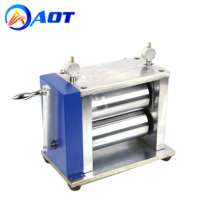 Manual Lab Roller Press Machine for Lithium ion Battery Electrode Calendering