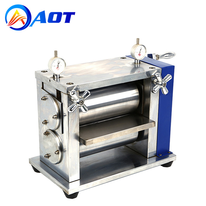 Manual Lab Roller Press Machine for Lithium ion Battery Electrode Calendering