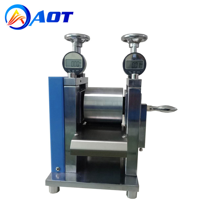Vertical Type Lab Manual Roller Press Machine for Battery ELectrode Calendering