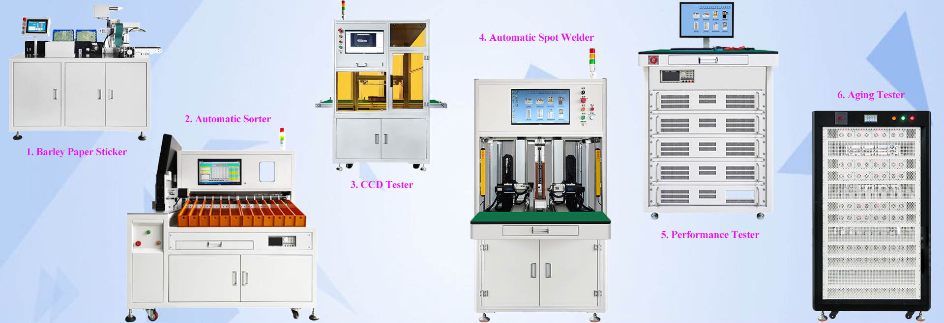 Full Equipment for Lihtium Battery Pack Assembling Line