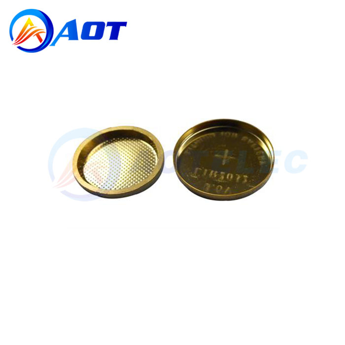 Gold-Coated SS304 CR2032 button Cell CasesWith Spacer And Spring