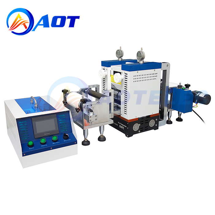 Heating Rolling Press For Preparing The Li-Ion Battery Electrode Sheet 