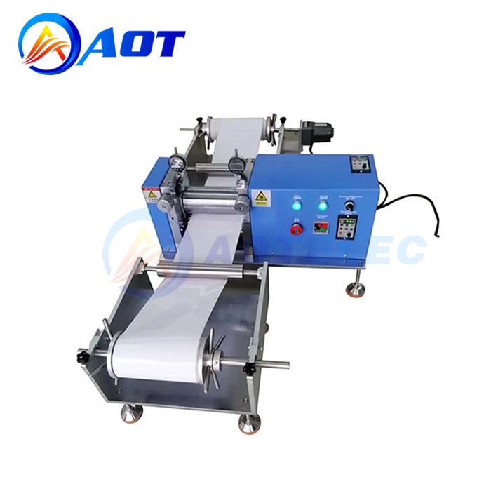 Battery Electrode Heat Calender Rolling Press Machine With Winding and Unwinding System For Battery Lab