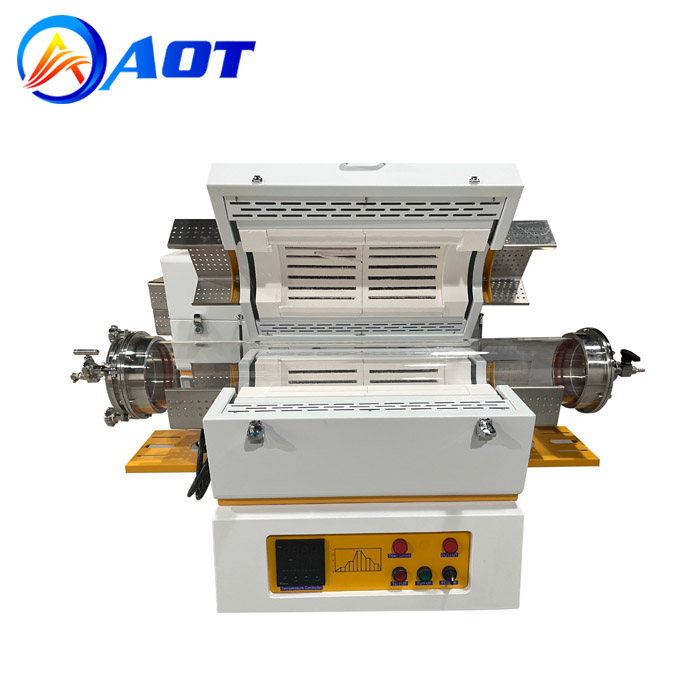 Lab Tube Furnace Single Phase Electric 1200C Vacuum Tubular Furnace with Small Quartz Tube