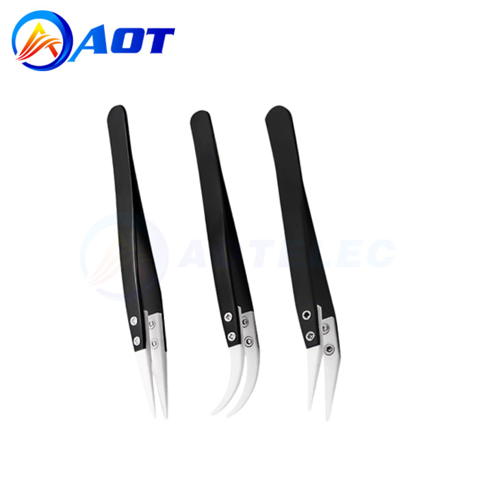 Anti-Static Anti-Magnetic High Temperature Resistant Acid And Alkali Ceramic Tweezers