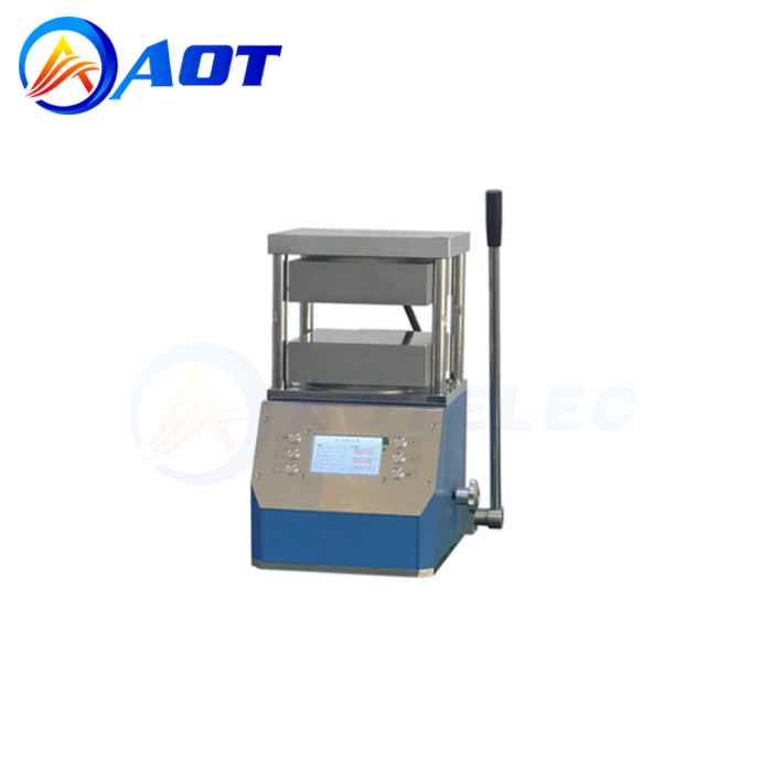 AOT 10-Ton Benchtop Heated Lab Press With Dual Flat Heating Plates