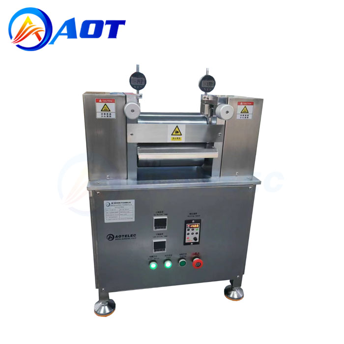 Lithium Cell Battery Electrode Heat Roller Press Calender Machine