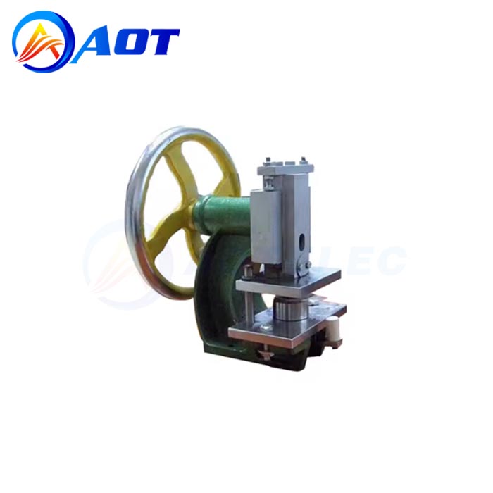 Manual Coin Cell Battery Electrode Disc Making Punching Cutting Machine