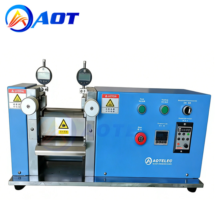 100mm Hot Roller Press Machine for Lab Battery Electrode Sheet Calendering