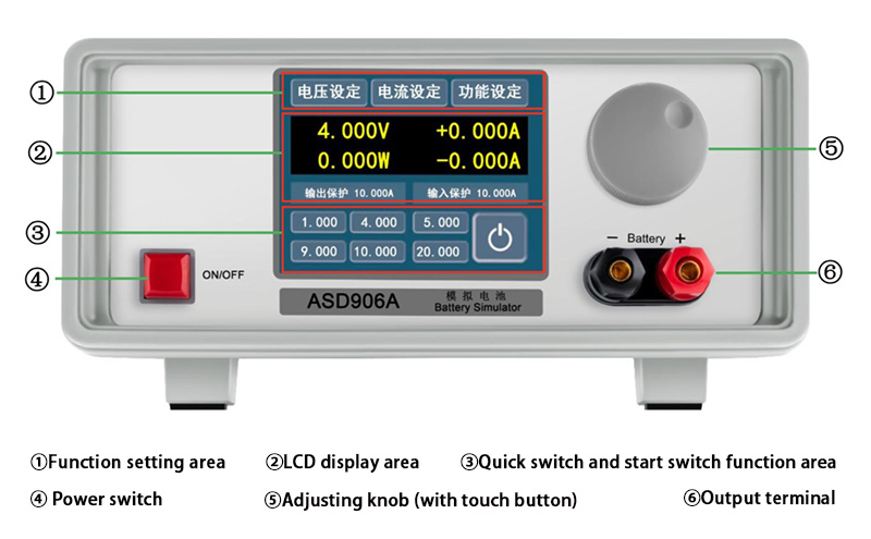 Battery Simulator battery emulator AOT-ASD906A 20v10a