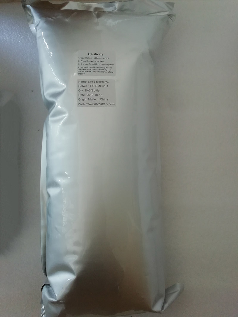 lithium ion battery electrolyte package lithium ion battery electrolyte package