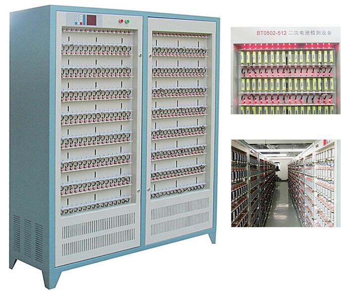 Battery testing cabinet