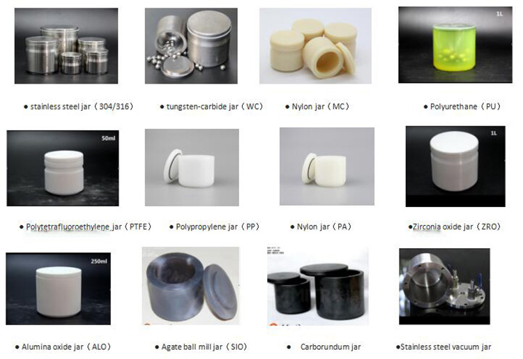 Material of Milling Jar