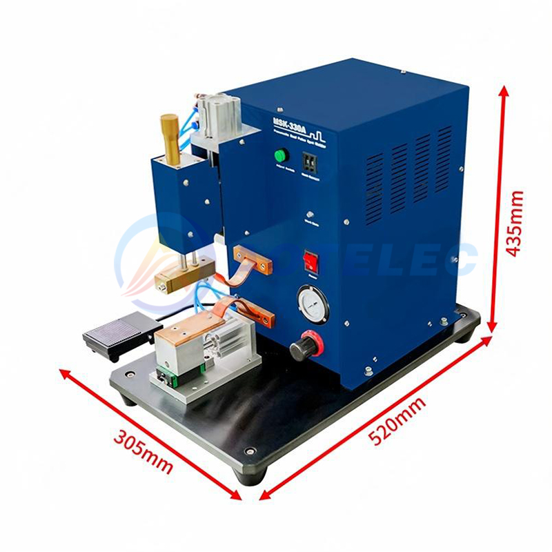 Single Point Pneumatic Spot Welder for Welding Bottom Tap of Cylinder Cell